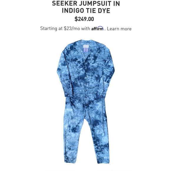 NWOT Free People x Seeker Tie Dye Jumpsuit - Picture 4 of 11